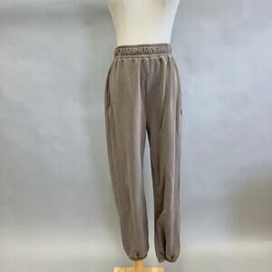 Bayse classic sweatpants women's size small high rise taupe, mushroom